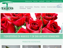 Tablet Screenshot of floristeriatalens.com